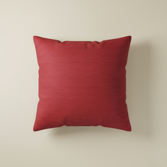 Fabric-Crafted Maroon Cushion Cover – 12"x12", Pleated Texture in Premium Poly Cotton