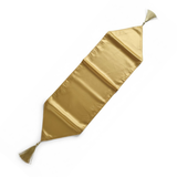 Fabric-Crafted Golden Table Runner – 17.5"x88", Premium Poly Cotton