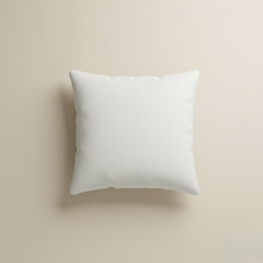 Fabric-Crafted Cream Cushion Cover – 12"x12", Diagonal Striped Design in Premium Poly Cotton