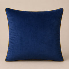 Royal Blue Embroidered Cushion Cover | 16"x16" Decorative Designer Cushion Cover
