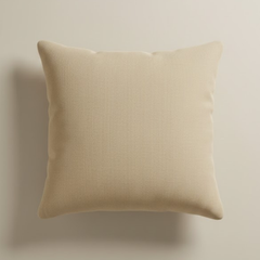 Handcrafted Cream Cushion Cover – 12"x12" | Artistic Multi-Color Embroidered Floral Design | Premium Poly Cotton