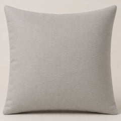 Handcrafted Cushion Cover – Dark Grey | 16"x16" | Geometric Embroidered Decorative Cushion Cover