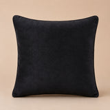 Handcrafted Cushion Cover – Black | 16"x16" | Modern Striped Decorative Cushion Cover