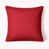 Handcrafted Maroon Cushion Cover – 16"x16" | Classic Mandala Embroidery | No Tassels | Premium Poly Cotton