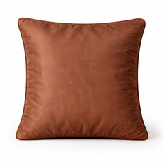 Brown Textured Decorative Cushion Cover | 16"x16" Modern Wave Pattern Cushion Cover