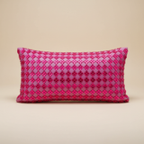 Handcrafted Pink Bolster Cover – 19"x8" | Premium Poly Cotton