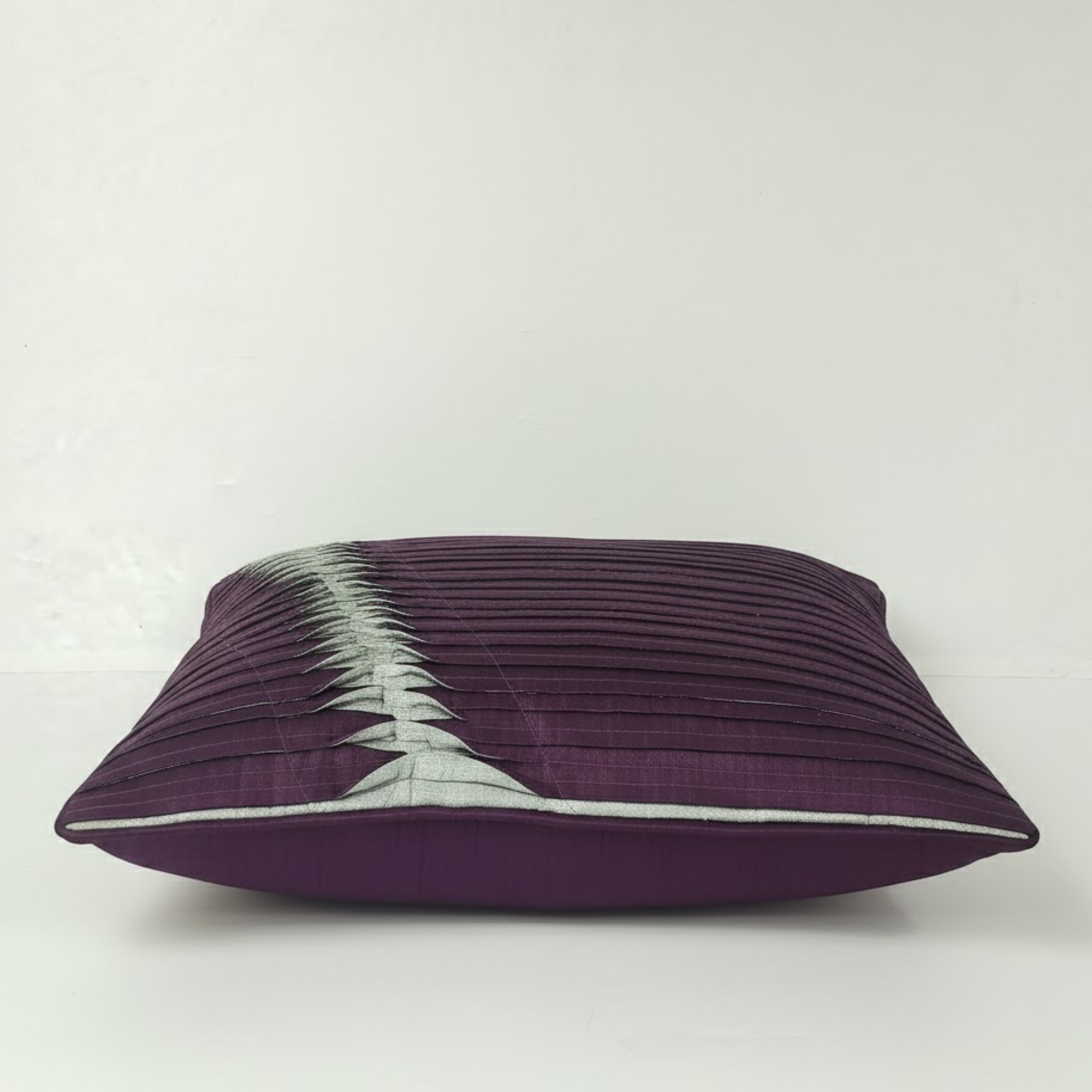 Fabric Crafted Purple Cushion Cover – 16"x16" | Premium Poly Cotton