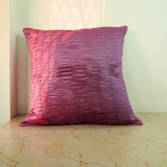 Fabric Crafted Purple Cushion Cover – 24"x24" | Premium Poly Cotton