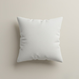 Handcrafted White Cushion Cover – 16"x16", Premium Poly Cotton