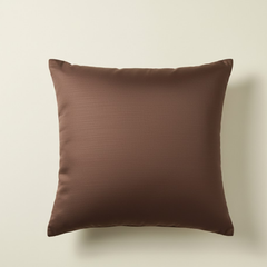 Fabric Crafted Brown Cushion Cover – 24"x24" | Premium Poly Cotton
