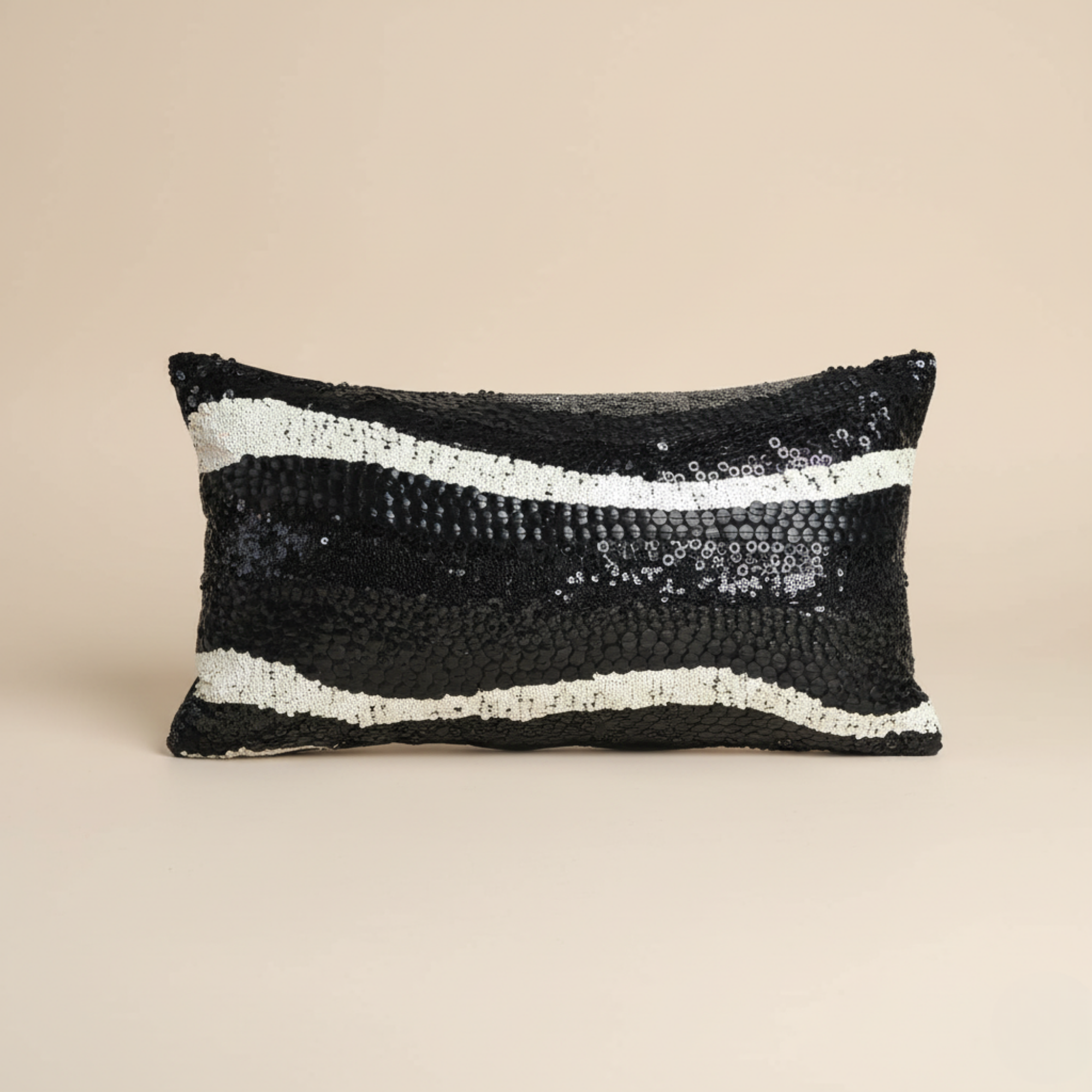 Handcrafted Black Bolster Cover – 19"x8" | Premium Poly Cotton