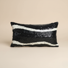 Handcrafted Black Bolster Cover – 19"x8" | Premium Poly Cotton