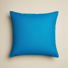 Fabric-Crafted Turquoise Cushion Cover – 16"x16", Multi-Stripe Textured Design in Premium Poly Cotton