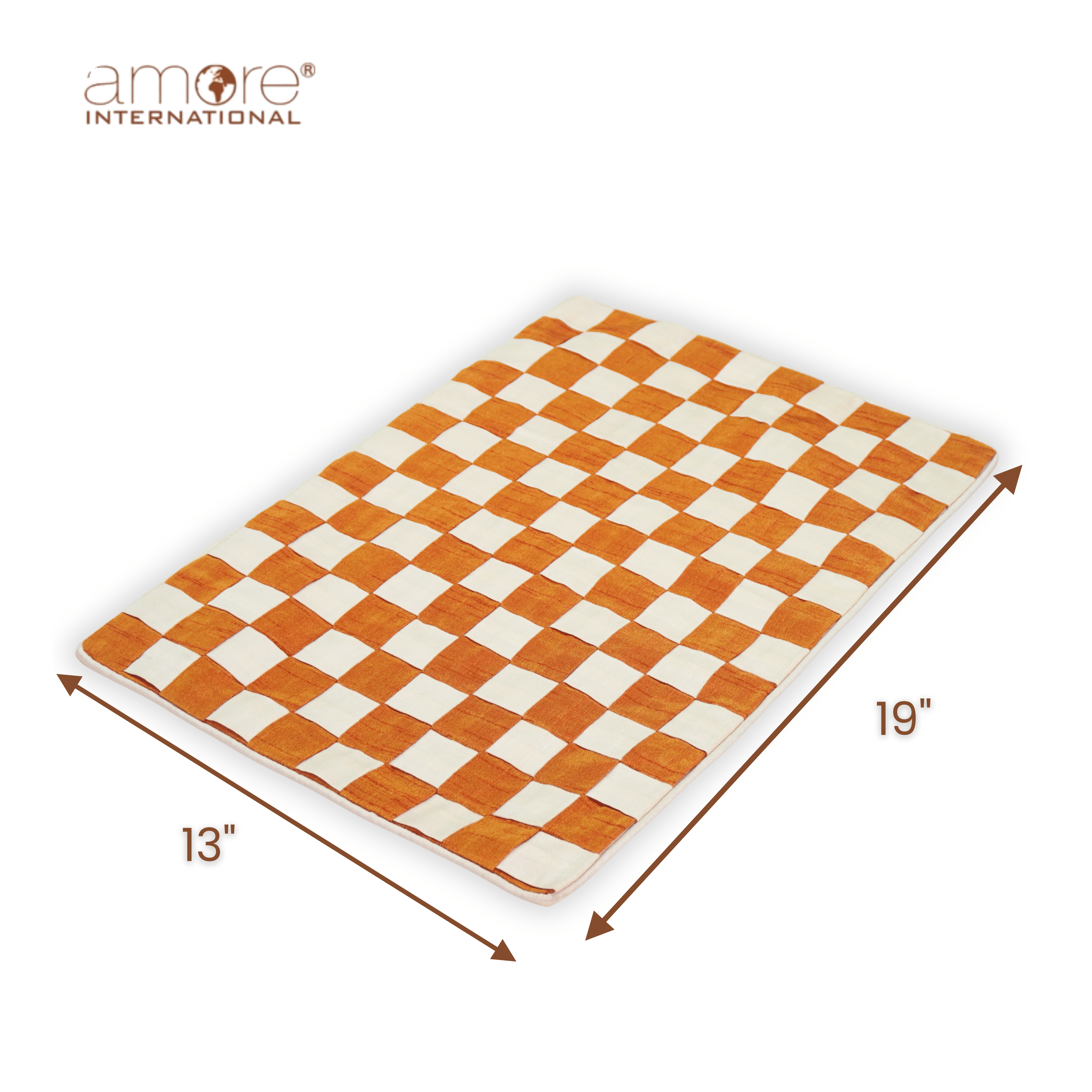 Fabric Crafted Placemat – Cream, 13"x19"
