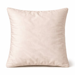 Hand Crafted Cushion Cover – Beige | 16"x16" | Poly Cotton | Premium Beaded Embroidery Design