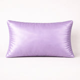 Fabric Crafted Bolster Cover – Purple | 16"x9" | Poly Cotton Fabric | Abstract Pleated Wave Design