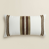 Handcrafted Cream Bolster Cover – 19"x8", Premium Poly Cotton