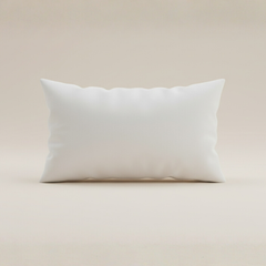 Handcrafted Cream Bolster Cover – 19"x8", Premium Poly Cotton