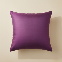 Handcrafted Purple Cushion Cover – 12"x12", Premium Poly Cotton