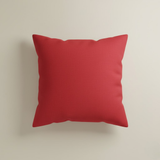 Fabric-Crafted Red Cushion Cover – 16"x16", Interlock Design in Premium Poly Cotton