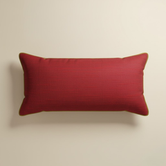 Handcrafted Maroon Bolster Cover – 19"x8", Embellished Circular Design in Premium Poly Cotton