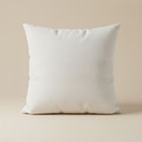 Handcrafted White Cushion Cover – 12"x12" | Artistic Multi-Color Embroidered Floral Design | Premium Poly Cotton