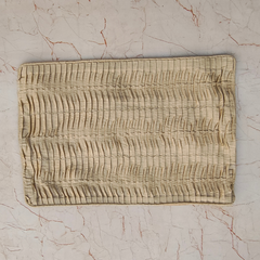 Set of 6 - Fabric-Crafted Sand Placemat – 13"x19", Premium Poly Cotton